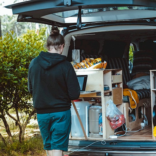 Camping with the van