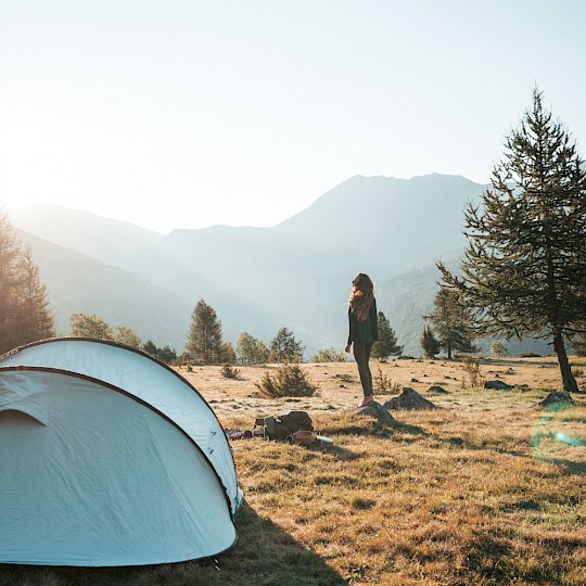 Campamento salvaje en Francia