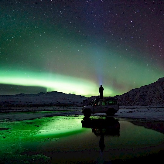 Polar lights in Iceland