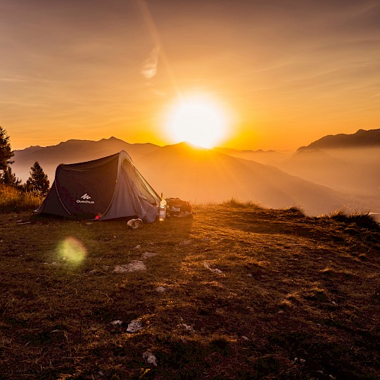 Lever du soleil en Italie