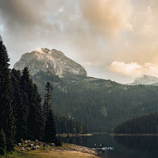 Campsite at the lake