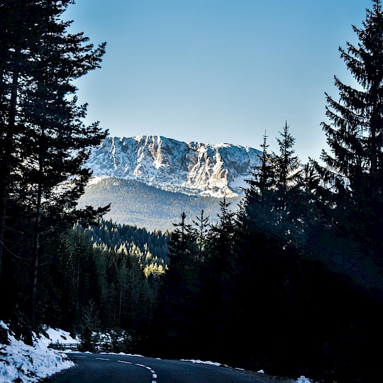 View of the mountains