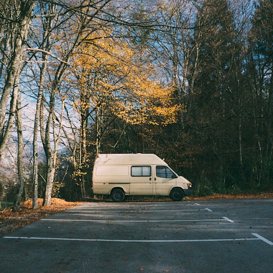 Pitch at the edge of the forest