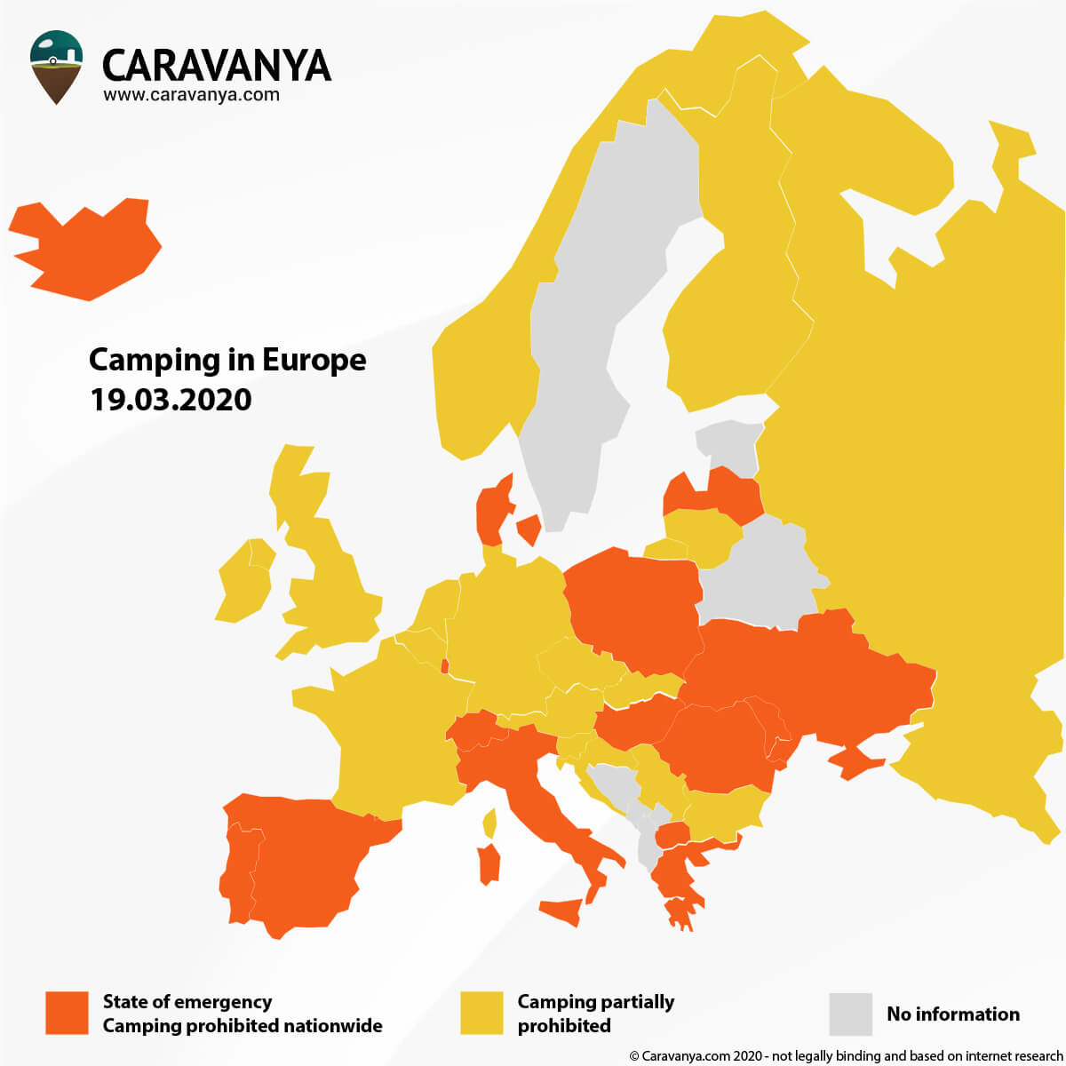 Corona Europe Map