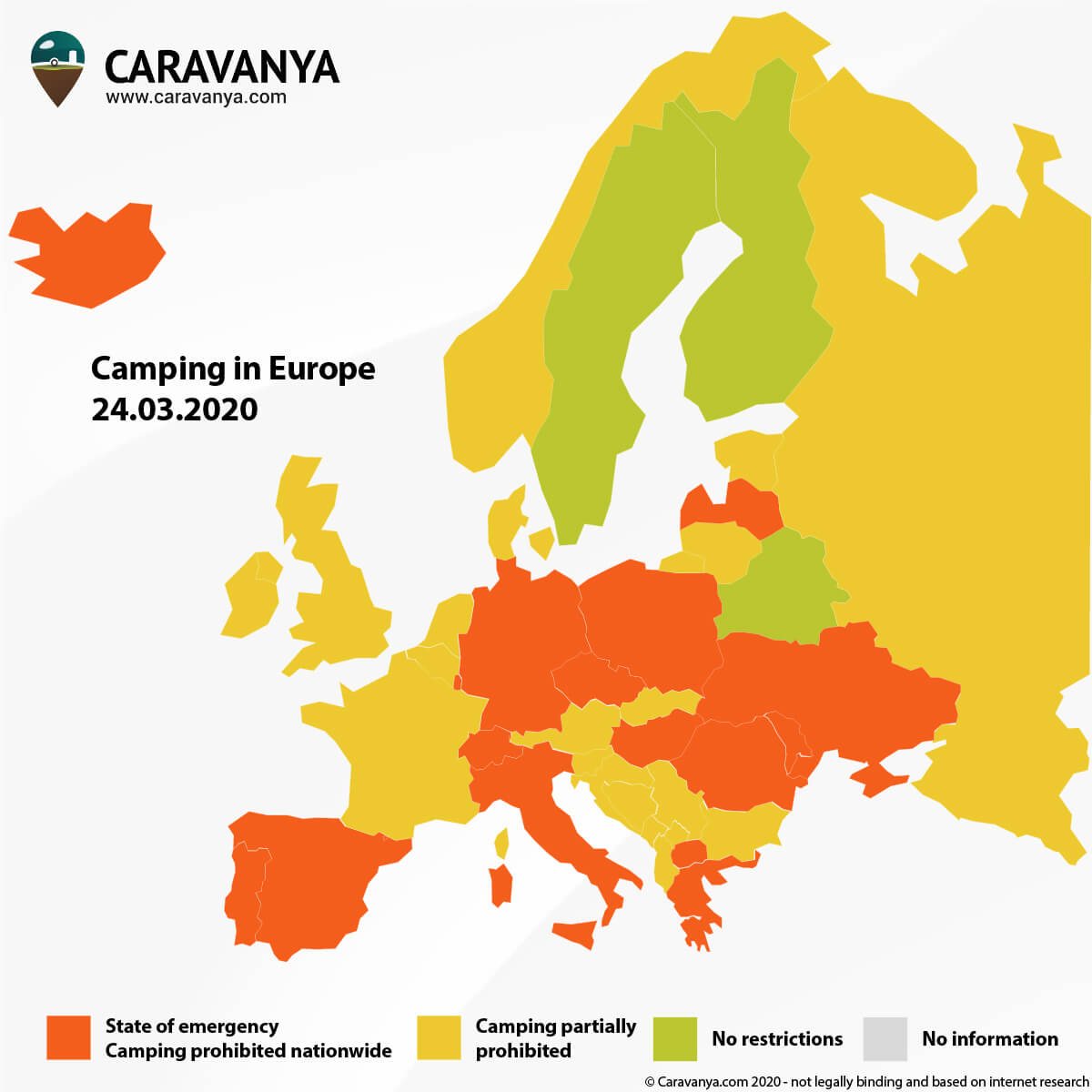 Corona Europe Map