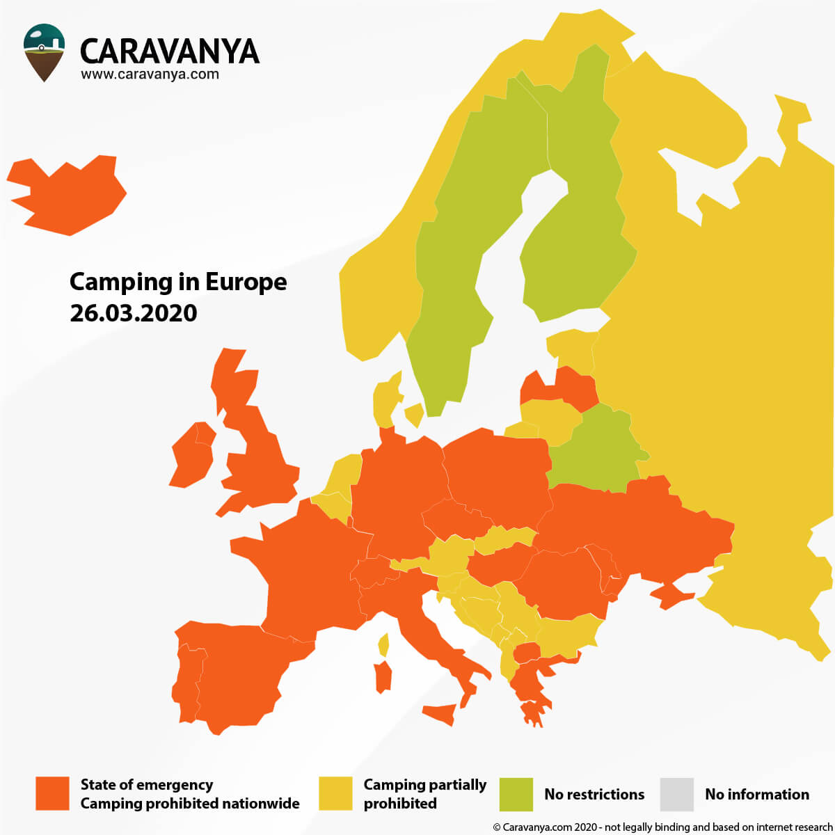 Corona Europe Map