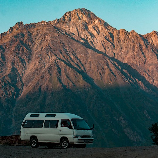 Une camionnette en Asie