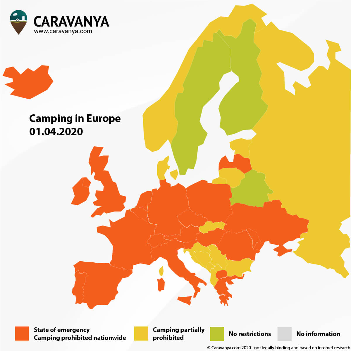 Corona Europe Map