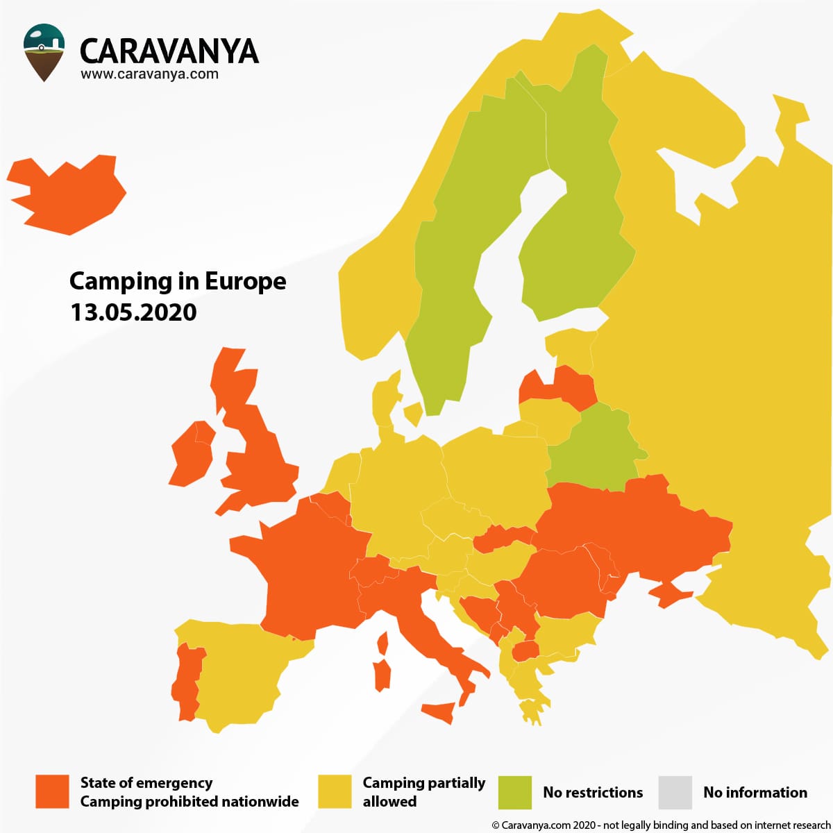 Corona Europe Map