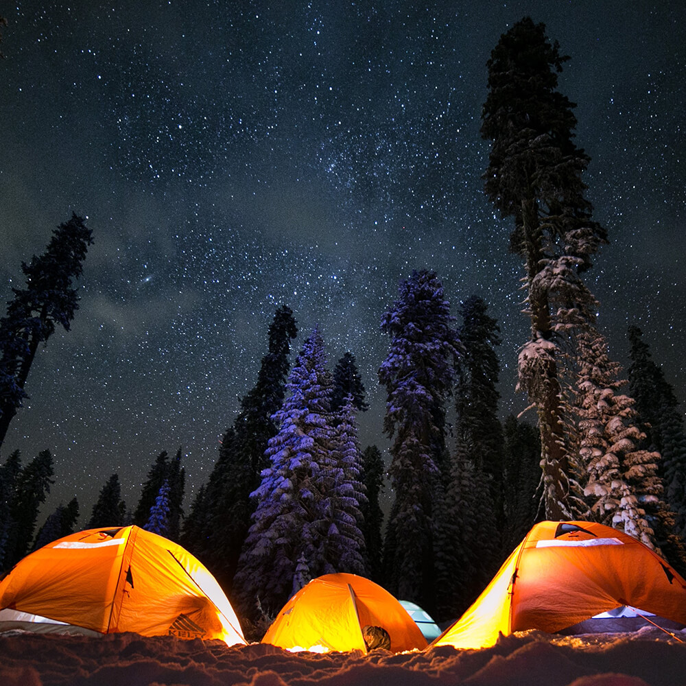 Camper sous les étoiles