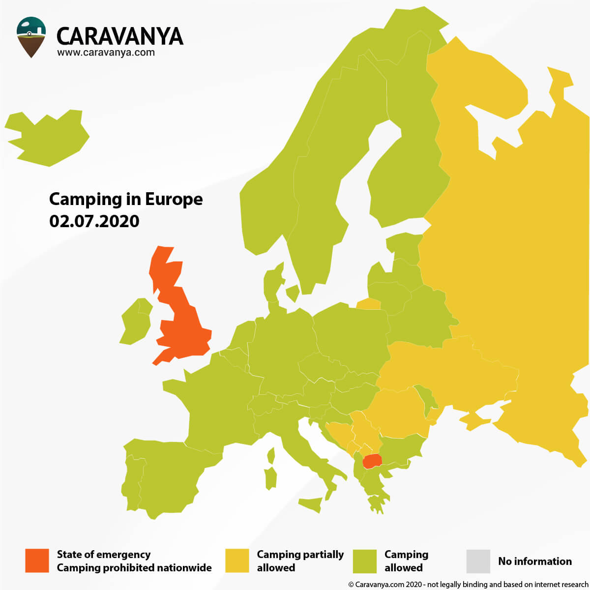 Corona Europe Map