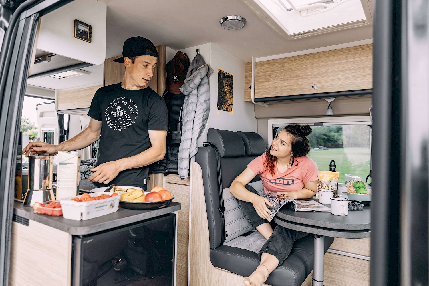 Interieur van een SUNLIGHT camper