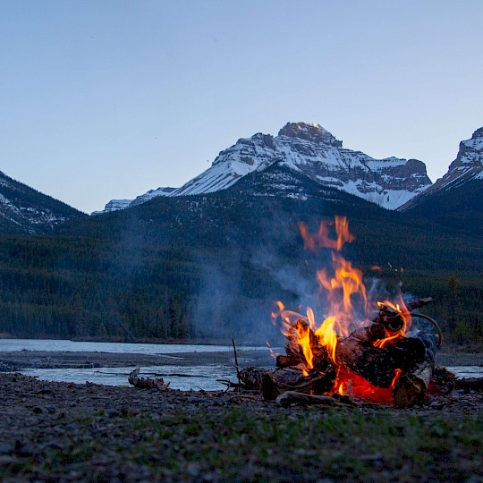 Lagerfeuer in British Columbia