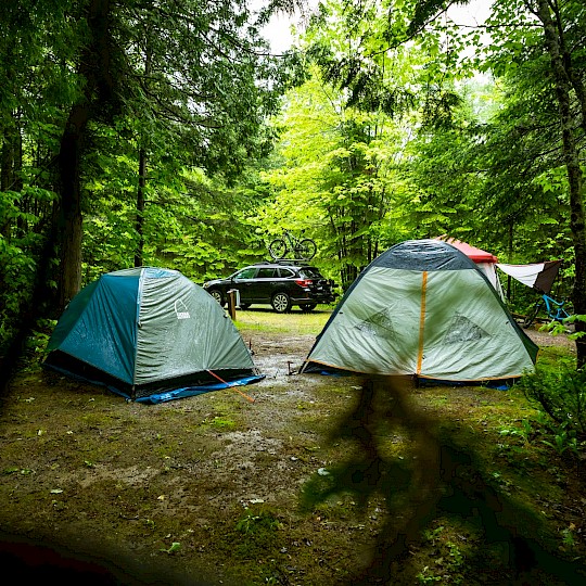 Campeggio selvaggio in Canada