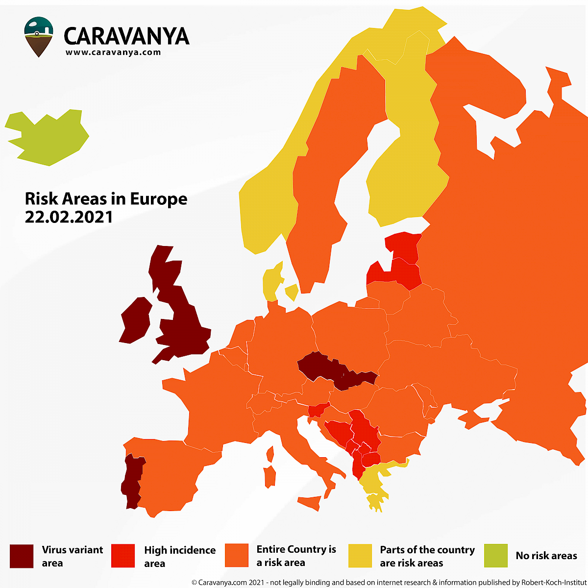 Corona Europe Map