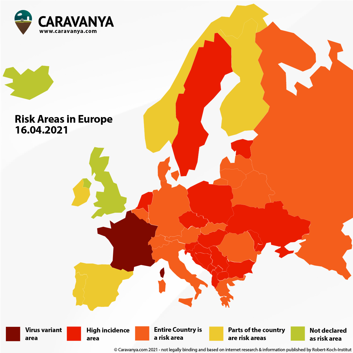 Corona Europe Map