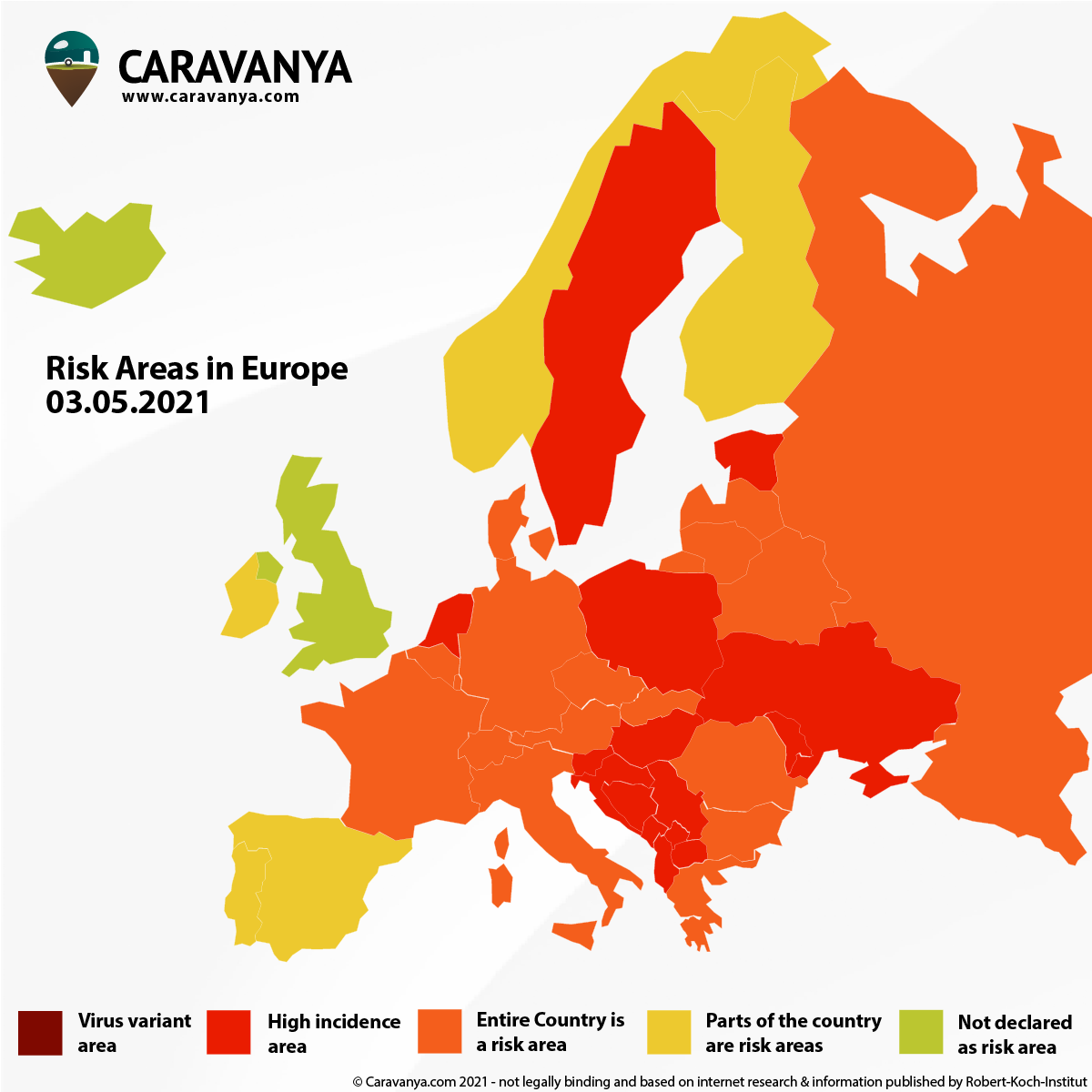 Corona Europe Map