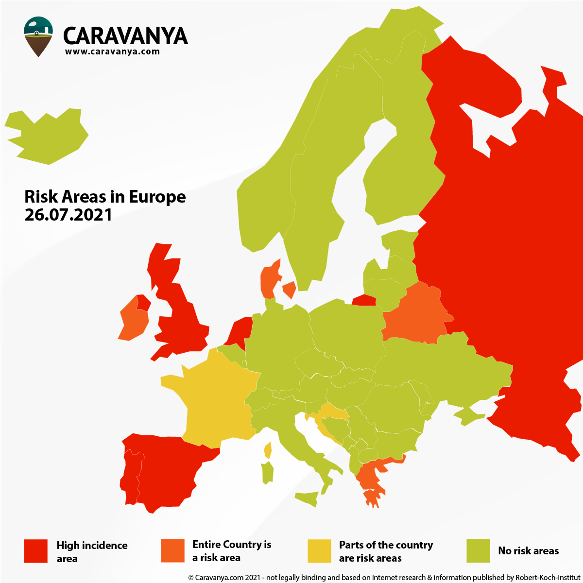 Corona Europe Map